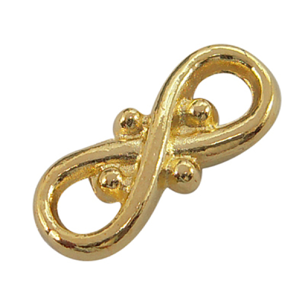 PandaHall Tibetan Style Connectors/Links, Lead Free and Cadmium Free, Number 8, Golden Color, about 16.5mm long, 7mm wide, 3.5mm thick, hole...
PandaHall Tibetan Style Connectors/Links, Lead Free and Cadmium Free, Number 8, Golden Color, about 16.5mm long, 7mm wide, 3.5mm thick, hole...