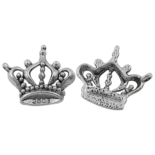 PandaHall Tibetan Style Alloy Pendants, Crown, Cadmium Free & Nickel Free & Lead Free, Antique Silver, 22x19.5x4mm, Hole: 1mm Alloy Crown
PandaHall Tibetan Style Alloy Pendants, Crown, Cadmium Free & Nickel Free & Lead Free, Antique Silver, 22x19.5x4mm, Hole: 1mm Alloy Crown