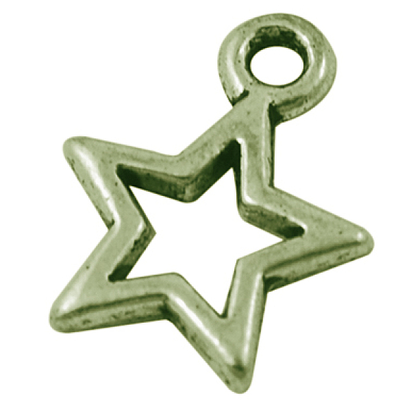 PandaHall Tibetan Style Alloy Charms, Star, Christmas, Antique Bronze, Lead Free & Cadmium Free & Nickel Free, 14x10x2mm, Hole: 1.5mm Alloy...
PandaHall Tibetan Style Alloy Charms, Star, Christmas, Antique Bronze, Lead Free & Cadmium Free & Nickel Free, 14x10x2mm, Hole: 1.5mm Alloy...