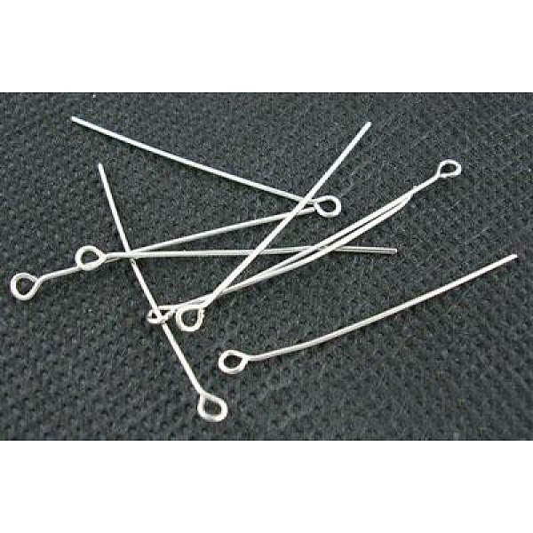 PandaHall Nickel Free Iron Eye Pin, Platinum Color, Size: about 0.7mm thick, 4.0cm long, hole: 2mm, about 6400pcs/1000g Iron
PandaHall Nickel Free Iron Eye Pin, Platinum Color, Size: about 0.7mm thick, 4.0cm long, hole: 2mm, about 6400pcs/1000g Iron