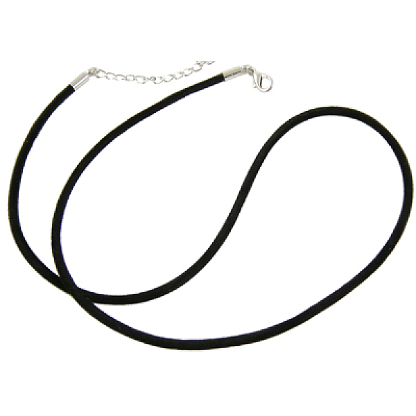 PandaHall Leather Necklace Making, Platinum, Black, 18 inch(45.8cm), 2mm Leather Black
PandaHall Leather Necklace Making, Platinum, Black, 18 inch(45.8cm), 2mm Leather Black