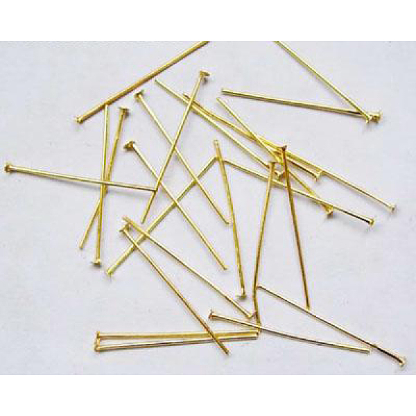 PandaHall Iron Flat Head Pins, Cadmium Free & Nickel Free, Nickel Free, Golden Color, Size: about 0.75~0.8mm thick, 28mm long, about...
PandaHall Iron Flat Head Pins, Cadmium Free & Nickel Free, Nickel Free, Golden Color, Size: about 0.75~0.8mm thick, 28mm long, about...