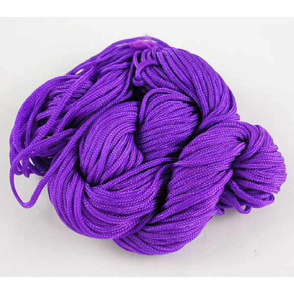 PandaHall Nylon Thread, Nylon Jewelry Cord for Custom Woven Bracelets Making, Dark Violet, 1mm, 28m/batch Nylon Purple
PandaHall Nylon Thread, Nylon Jewelry Cord for Custom Woven Bracelets Making, Dark Violet, 1mm, 28m/batch Nylon Purple