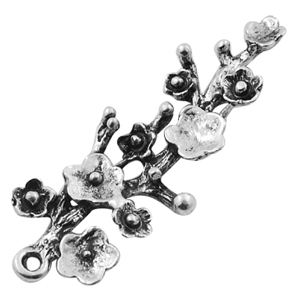 PandaHall Alloy Pendants, Flower/Plum Blossom, Antique Silver, Lead Free and Cadmium Free and Nickel Free, 42x19x2mm, Hole: 2mm Alloy Flower
PandaHall Alloy Pendants, Flower/Plum Blossom, Antique Silver, Lead Free and Cadmium Free and Nickel Free, 42x19x2mm, Hole: 2mm Alloy Flower