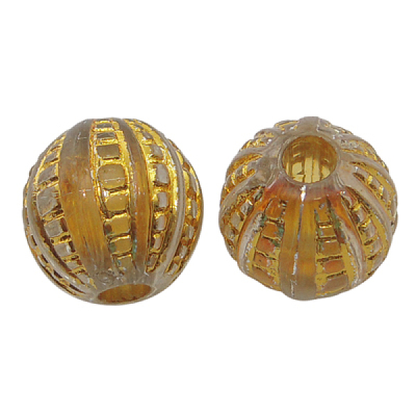 PandaHall Acrylic Beads, Metal Enlaced, Round, Golden, about 12mm in diameter, hole: 3.5mm, about 600pcs/500g Acrylic Round Gold
PandaHall Acrylic Beads, Metal Enlaced, Round, Golden, about 12mm in diameter, hole: 3.5mm, about 600pcs/500g Acrylic Round Gold