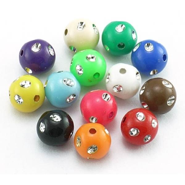 PandaHall Opaque Acrylic Beads, Metal Enlaced, Round, Mixed Color, 5mm, Hole: 1.2mm, about 8900pcs/500g Acrylic Round Multicolor
PandaHall Opaque Acrylic Beads, Metal Enlaced, Round, Mixed Color, 5mm, Hole: 1.2mm, about 8900pcs/500g Acrylic Round Multicolor