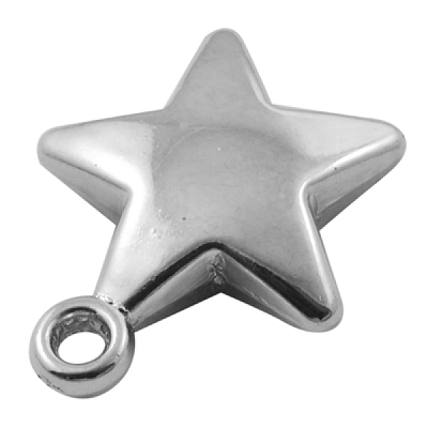 PandaHall CCB Plastic Pendants, Star, Nickel Color, 22.5mm long, 19mm wide, 5.5mm thick, hole: 2.5mm Plastic Star
PandaHall CCB Plastic Pendants, Star, Nickel Color, 22.5mm long, 19mm wide, 5.5mm thick, hole: 2.5mm Plastic Star