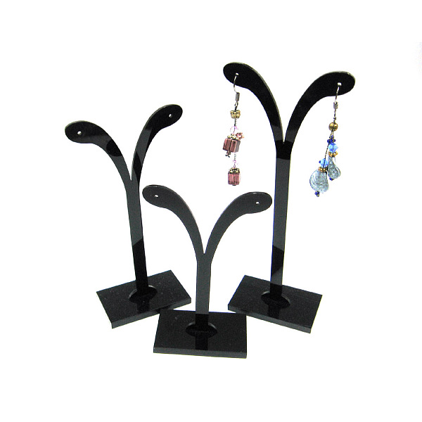 PandaHall Black Pedestal Display Stand, Jewelry Display Rack, Earring Tree Stand, Black, 5.8~7x8.5~14.5cm, 3 Stands/Set Plastic Black
PandaHall Black Pedestal Display Stand, Jewelry Display Rack, Earring Tree Stand, Black, 5.8~7x8.5~14.5cm, 3 Stands/Set Plastic Black