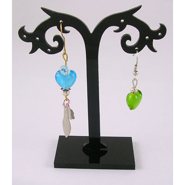 PandaHall Earring Display, Jewelry Display Rack, Earring Tree Stand, 8cm wide, 10cm high Plastic Black
PandaHall Earring Display, Jewelry Display Rack, Earring Tree Stand, 8cm wide, 10cm high Plastic Black