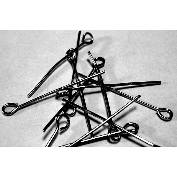 PandaHall Iron Eye Pin, Cadmium Free & Lead Free, Gunmetal, 20x0.7mm, Hole: 2mm, about 9700pcs/1000g Iron
PandaHall Iron Eye Pin, Cadmium Free & Lead Free, Gunmetal, 20x0.7mm, Hole: 2mm, about 9700pcs/1000g Iron