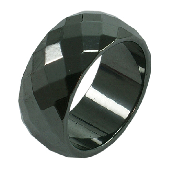 PandaHall Faceted Hematite Wide Band Ring, Black, Inner Diameter: 20mm Hematite Black
PandaHall Faceted Hematite Wide Band Ring, Black, Inner Diameter: 20mm Hematite Black