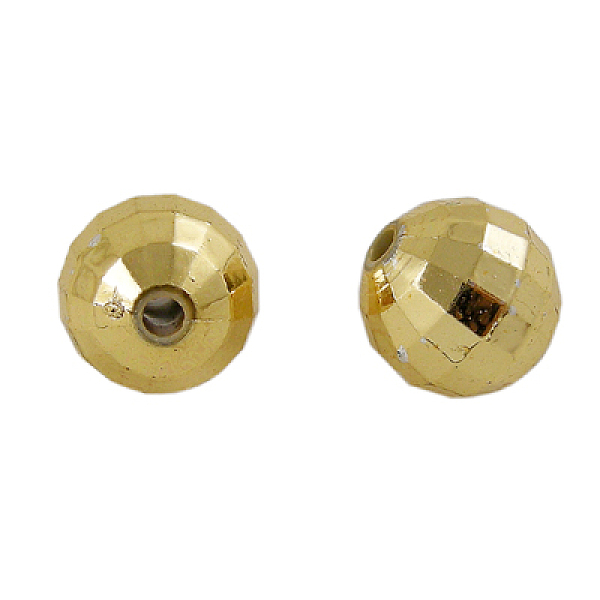 PandaHall Acrylic Beads, Faceted, Round, Gold, about 10mm wide, 10mm long, hole: 2mm, about 1000pcs/500g Acrylic Round Gold
PandaHall Acrylic Beads, Faceted, Round, Gold, about 10mm wide, 10mm long, hole: 2mm, about 1000pcs/500g Acrylic Round Gold