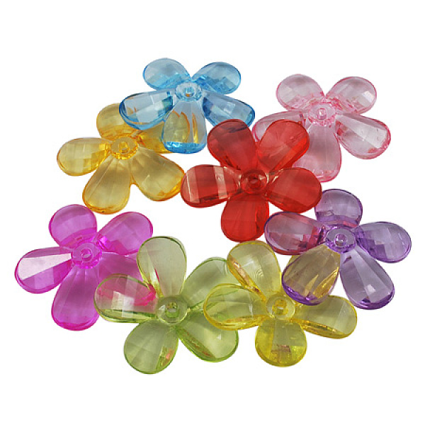PandaHall Transparent Acrylic Beads, Flower, Mixed Color, 30mm in diameter, 4.5mm thick, hole: 2mm, about 357pcs/500g Acrylic Flower..., Multicolor
PandaHall Transparent Acrylic Beads, Flower, Mixed Color, 30mm in diameter, 4.5mm thick, hole: 2mm, about 357pcs/500g Acrylic Flower..., Multicolor