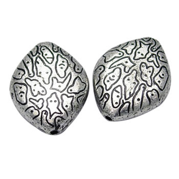 PandaHall Antique Acrylic Beads, Rhombus, Antique Silver Plated, about 20mm long, 15.5mm wide, 5mm thick, hole: 1.5mm. about...
PandaHall Antique Acrylic Beads, Rhombus, Antique Silver Plated, about 20mm long, 15.5mm wide, 5mm thick, hole: 1.5mm. about...