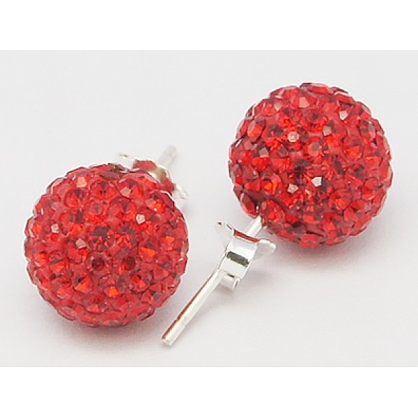PandaHall 925 Sterling Silver Austrian Crystal Rhinestone Ear Stud, Round, 227_Light Siam, 20x10x1mm Sterling Silver+Austrian Crystal Red
PandaHall 925 Sterling Silver Austrian Crystal Rhinestone Ear Stud, Round, 227_Light Siam, 20x10x1mm Sterling Silver+Austrian Crystal Red