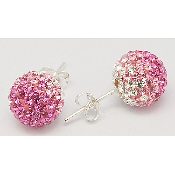 PandaHall 925 Sterling Silver Austrian Crystal Rhinestone Ear Stud, Round, 209_Rose, 20x10x1mm Sterling Silver+Austrian Crystal Pink
PandaHall 925 Sterling Silver Austrian Crystal Rhinestone Ear Stud, Round, 209_Rose, 20x10x1mm Sterling Silver+Austrian Crystal Pink