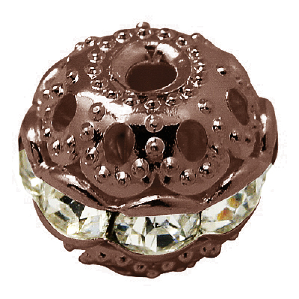 PandaHall Brass Rhinestone Beads, Grade A, Nickel Free, Red Copper Metal Color, Round, Crystal, 10mm in diameter, Hole: 1.2mm..., Clear
PandaHall Brass Rhinestone Beads, Grade A, Nickel Free, Red Copper Metal Color, Round, Crystal, 10mm in diameter, Hole: 1.2mm..., Clear