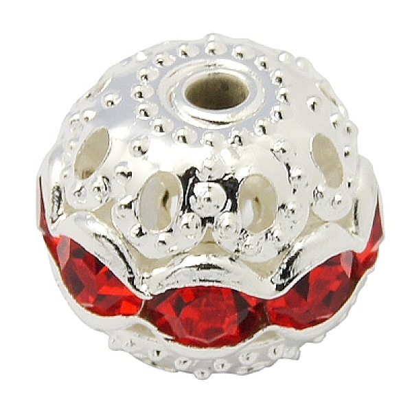 PandaHall Brass Rhinestone Beads, Grade A, Silver Color Plated, Round, Hyacinth, 6mm, Hole: 1mm Brass+Rhinestone Round Red
PandaHall Brass Rhinestone Beads, Grade A, Silver Color Plated, Round, Hyacinth, 6mm, Hole: 1mm Brass+Rhinestone Round Red