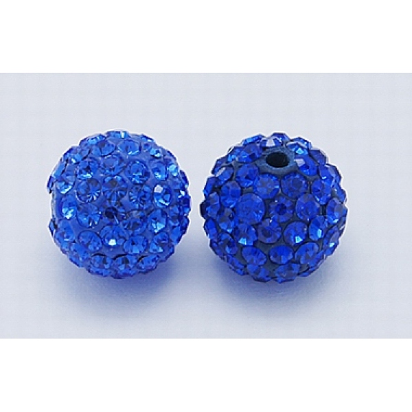 PandaHall Grade A Rhinestone Beads, Pave Disco Ball Beads, Resin and China Clay, Round, Blue, PP11(1.7~1.8mm), 12mm, Hole: 1.5mm Polymer...
PandaHall Grade A Rhinestone Beads, Pave Disco Ball Beads, Resin and China Clay, Round, Blue, PP11(1.7~1.8mm), 12mm, Hole: 1.5mm Polymer...