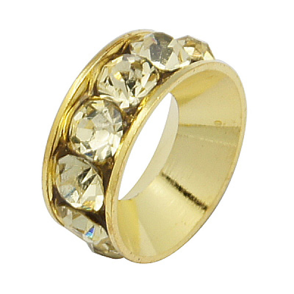 PandaHall Grade A Brass Rhinestone Beads, Basketball Wives Spacer Beads for Jewelry Making, Rondelle, Golden, Light Goldenrod Yellow, 10x4mm...
PandaHall Grade A Brass Rhinestone Beads, Basketball Wives Spacer Beads for Jewelry Making, Rondelle, Golden, Light Goldenrod Yellow, 10x4mm...