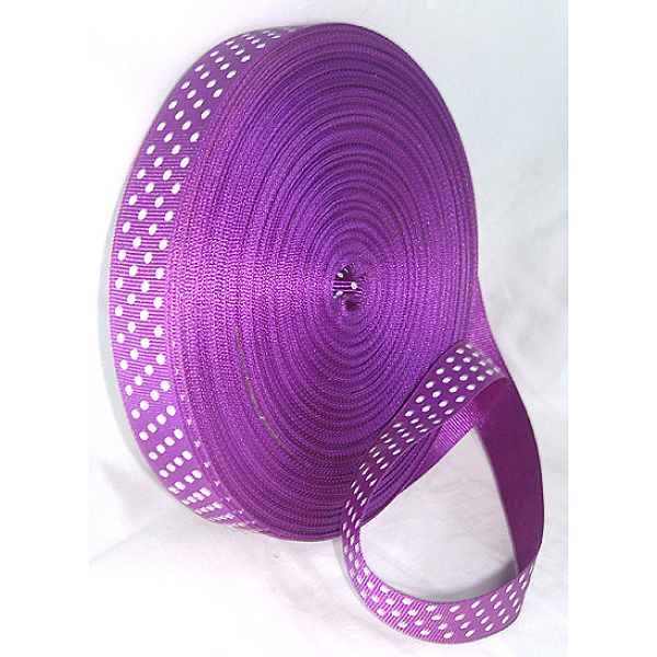 PandaHall Polka Dot Ribbon Grosgrain Ribbon, Indigo, 5/8 inch(16mm), 50yards/roll(45.72m/roll) Polyester Polka Dot Purple
PandaHall Polka Dot Ribbon Grosgrain Ribbon, Indigo, 5/8 inch(16mm), 50yards/roll(45.72m/roll) Polyester Polka Dot Purple