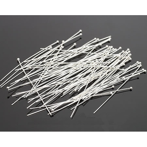 PandaHall Brass Ball Head Pins, Silver Color Plated, Size: about 0.5mm thick, 24 Gauge,, 40mm long, Head: 1.5mm Brass
PandaHall Brass Ball Head Pins, Silver Color Plated, Size: about 0.5mm thick, 24 Gauge,, 40mm long, Head: 1.5mm Brass