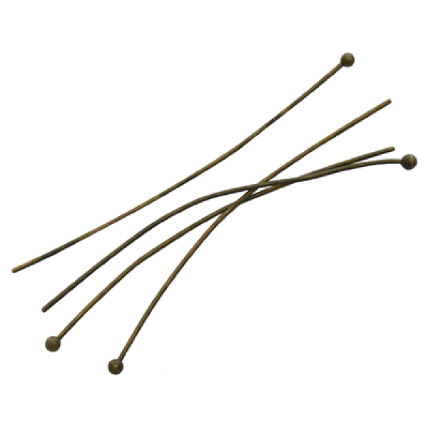 PandaHall Brass Ball Head pins, Antique Bronze Color, Size: about 0.5mm thick, 24 Gauge,, 50mm long, Head: 1.5mm Brass
PandaHall Brass Ball Head pins, Antique Bronze Color, Size: about 0.5mm thick, 24 Gauge,, 50mm long, Head: 1.5mm Brass