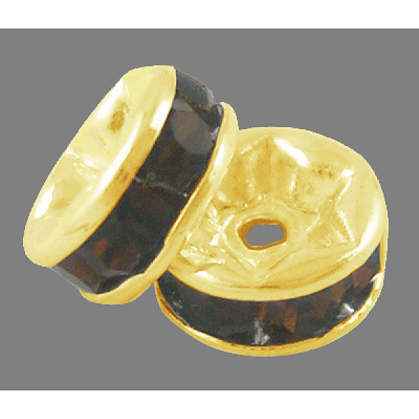 PandaHall Brass Grade A Rhinestone Spacer Beads, Golden Plated, Rondelle, Nickel Free, Smoked Topaz, 4x2mm, Hole: 0.8mm Brass+Rhinestone..., Brown
PandaHall Brass Grade A Rhinestone Spacer Beads, Golden Plated, Rondelle, Nickel Free, Smoked Topaz, 4x2mm, Hole: 0.8mm Brass+Rhinestone..., Brown