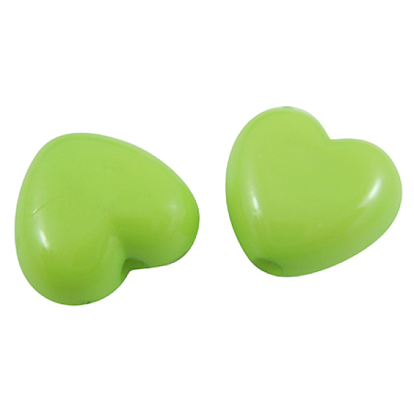 PandaHall Opaque Acrylic Beads, Heart, Green Yellow, 10x11x6mm, Hole: 2mm, about 1267pcs/500g Acrylic Heart Green
PandaHall Opaque Acrylic Beads, Heart, Green Yellow, 10x11x6mm, Hole: 2mm, about 1267pcs/500g Acrylic Heart Green