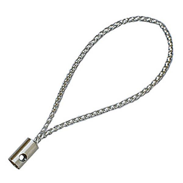 PandaHall Cord Loop with Alloy Findings and Purl Cord, Silver, about 5cm long, hole: 1.8mm Nylon Silver
PandaHall Cord Loop with Alloy Findings and Purl Cord, Silver, about 5cm long, hole: 1.8mm Nylon Silver