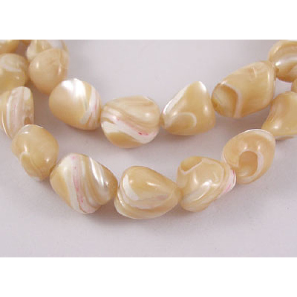 PandaHall Erose Natural Shell Beads Strands, Goldenrod, about 6~13mm long, 6~12mm wide, hole: 1mm, about 42pcs/strand, 15~16 inch Freshwater..., Gold
PandaHall Erose Natural Shell Beads Strands, Goldenrod, about 6~13mm long, 6~12mm wide, hole: 1mm, about 42pcs/strand, 15~16 inch Freshwater..., Gold