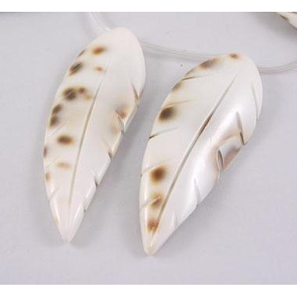 PandaHall Natural Shell Beads Strands, Leaf, White, about 45~60mm long, 18~22mm wide, hole: 1mm, about 12pcs/strand, 14~15 inch Freshwater...
PandaHall Natural Shell Beads Strands, Leaf, White, about 45~60mm long, 18~22mm wide, hole: 1mm, about 12pcs/strand, 14~15 inch Freshwater...