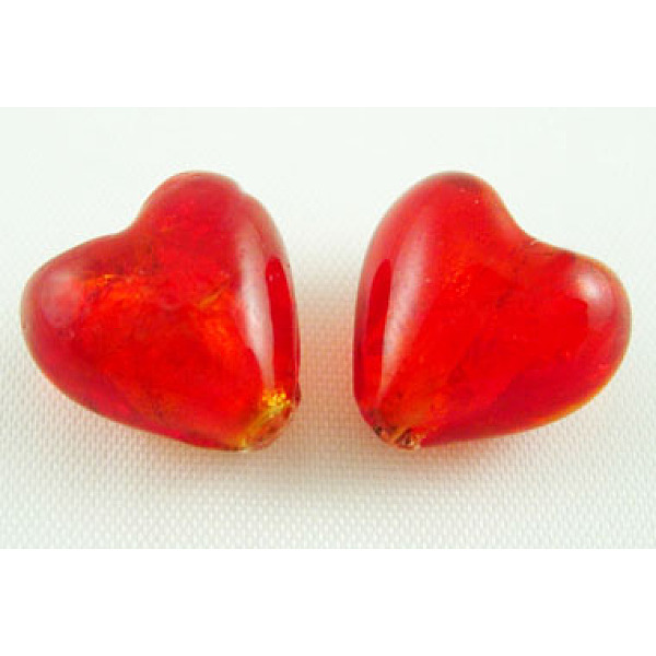 PandaHall Handmade Silver Foil Glass Beads, Heart, Red, about 15mm wide, 15mm long, hole: 1~2mm Silver Foil Heart Red
PandaHall Handmade Silver Foil Glass Beads, Heart, Red, about 15mm wide, 15mm long, hole: 1~2mm Silver Foil Heart Red