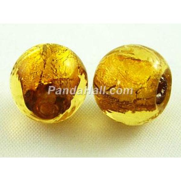 PandaHall Handmade Silver Foil Glass Beads, Round, Gold, about 8mm in diameter, hole: 1.5mm Silver Foil Round Gold
PandaHall Handmade Silver Foil Glass Beads, Round, Gold, about 8mm in diameter, hole: 1.5mm Silver Foil Round Gold
