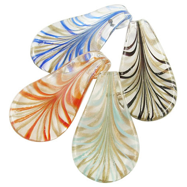 PandaHall Handmade Lampwork Large Pendants, teardrop, Mixed Color, The Pendants about 33mm wide, 60mm long, 7mm thick, hole: 7mm Lampwork..., Multicolor
PandaHall Handmade Lampwork Large Pendants, teardrop, Mixed Color, The Pendants about 33mm wide, 60mm long, 7mm thick, hole: 7mm Lampwork..., Multicolor