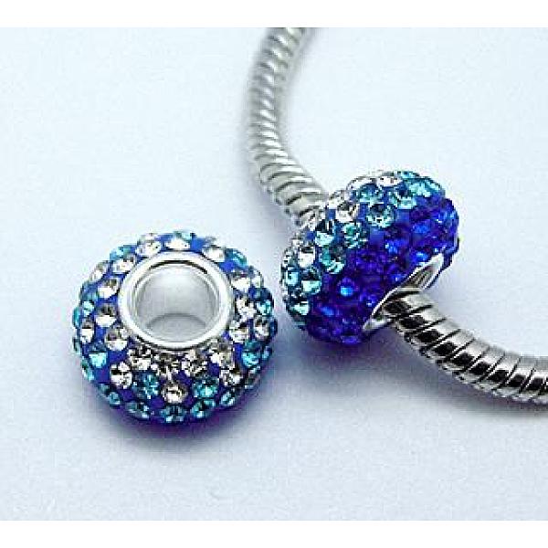 PandaHall Austrian Crystal European Beads, Large Hole Beads, with Sterling Silver Single Core, Grade AAA, Rondelle, Colorful, Size: about..., Multicolor
PandaHall Austrian Crystal European Beads, Large Hole Beads, with Sterling Silver Single Core, Grade AAA, Rondelle, Colorful, Size: about..., Multicolor
