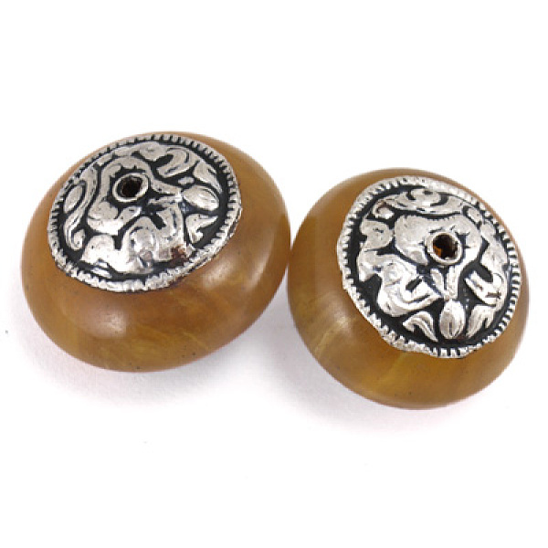 PandaHall Sterling Silver Charm, Mila Beads, Flat Round, Antique Silver, Goldenrod, about 23~26mm in diameter, 18~19mm thick, hole:2mm..., Gold
PandaHall Sterling Silver Charm, Mila Beads, Flat Round, Antique Silver, Goldenrod, about 23~26mm in diameter, 18~19mm thick, hole:2mm..., Gold
