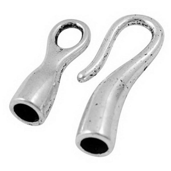 PandaHall Tibetan Style Hook and Eye Clasps, Lead Free and Cadmium Free, Antique Silver, 31x11x7mm, Hole: 4mm, about 60pcs/353g Alloy
PandaHall Tibetan Style Hook and Eye Clasps, Lead Free and Cadmium Free, Antique Silver, 31x11x7mm, Hole: 4mm, about 60pcs/353g Alloy