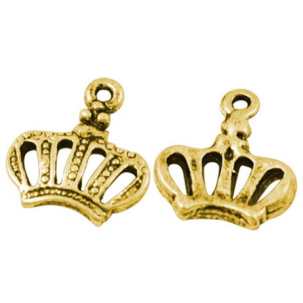 PandaHall Tibetan Style Alloy Pendants, Cadmium Free & Lead Free, Crown, Antique Golden, 14x12.5x2.5mm, Hole: 1mm Alloy Crown
PandaHall Tibetan Style Alloy Pendants, Cadmium Free & Lead Free, Crown, Antique Golden, 14x12.5x2.5mm, Hole: 1mm Alloy Crown