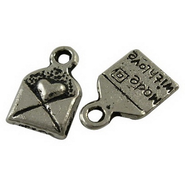 PandaHall Tibetan Style Alloy Pendants, Lead Free and Cadmium Free, Love Mail Charm, Antique Silver, 10x6.5mm, Hole: 1.5mm, about...
PandaHall Tibetan Style Alloy Pendants, Lead Free and Cadmium Free, Love Mail Charm, Antique Silver, 10x6.5mm, Hole: 1.5mm, about...