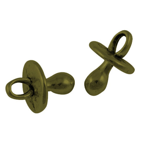 PandaHall Tibetan Style Alloy Pendants, Dummy Pacifier Charms, Pacifier, Lead Free and Cadmium Free, Antique Bronze, 13x10x10mm, Hole: 3mm...
PandaHall Tibetan Style Alloy Pendants, Dummy Pacifier Charms, Pacifier, Lead Free and Cadmium Free, Antique Bronze, 13x10x10mm, Hole: 3mm...