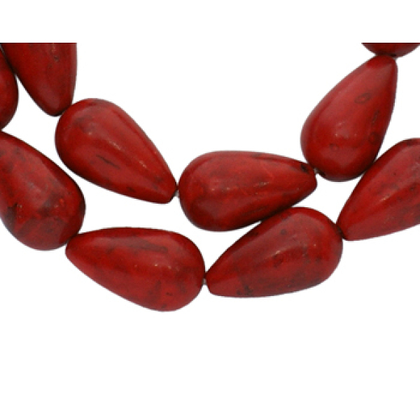 PandaHall Synthetical Howlite Beads, Dyed, Teardrop, Red, 17~18x10mm, Hole: 1mm, about 160pcs/1000g Howlite Teardrop Red
PandaHall Synthetical Howlite Beads, Dyed, Teardrop, Red, 17~18x10mm, Hole: 1mm, about 160pcs/1000g Howlite Teardrop Red