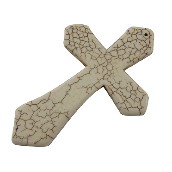 PandaHall Natural Magnesite Gemstone Big Pendants, Cross, White, 85x56x6mm, Hole: 1.2mm, about 43pcs/1000g Magnesite Cross White
PandaHall Natural Magnesite Gemstone Big Pendants, Cross, White, 85x56x6mm, Hole: 1.2mm, about 43pcs/1000g Magnesite Cross White