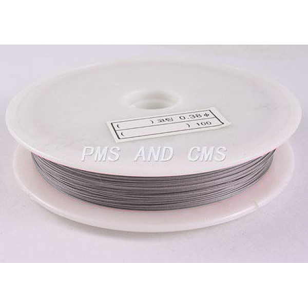 PandaHall Tiger Tail, Original Color(Raw) Wire, Nylon-coated Stainless Steel, Raw, 0.35mm Stainless Steel Round Gray
PandaHall Tiger Tail, Original Color(Raw) Wire, Nylon-coated Stainless Steel, Raw, 0.35mm Stainless Steel Round Gray