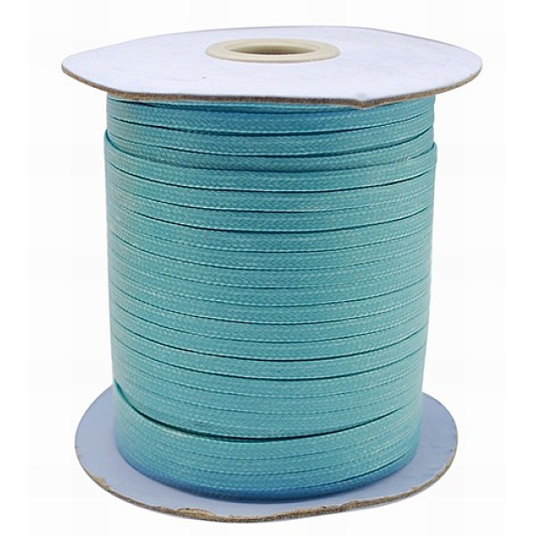 PandaHall Korean Waxed Polyester Cord, Sky Blue, 4mm, about 93yards/roll Waxed Polyester Cord Flat Blue
PandaHall Korean Waxed Polyester Cord, Sky Blue, 4mm, about 93yards/roll Waxed Polyester Cord Flat Blue