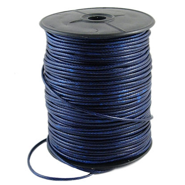 PandaHall Korean Waxed Polyester Cord, Dark Blue, 2~3mm, about 93yards/roll Waxed Polyester Cord Round Blue
PandaHall Korean Waxed Polyester Cord, Dark Blue, 2~3mm, about 93yards/roll Waxed Polyester Cord Round Blue