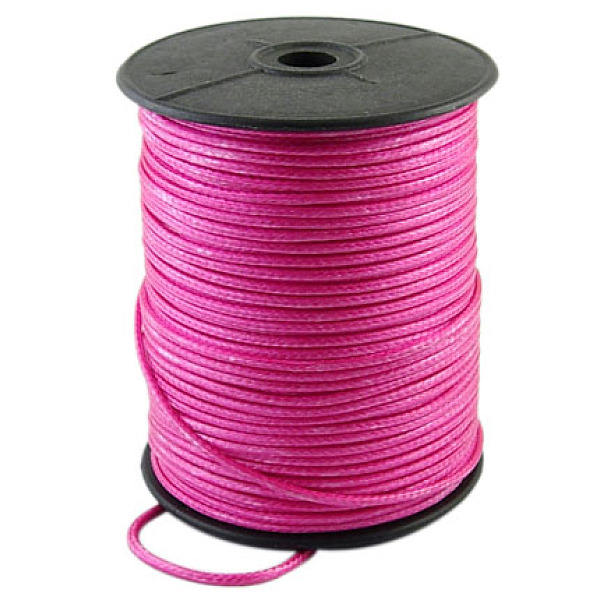 PandaHall Korean Waxed Polyester Cord, Hot Pink, 2~3mm, about 93yards/roll Waxed Polyester Cord Round Pink
PandaHall Korean Waxed Polyester Cord, Hot Pink, 2~3mm, about 93yards/roll Waxed Polyester Cord Round Pink