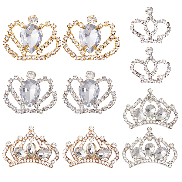 PandaHall SUNNYCLUE 10Pcs 5 Style Rhinestone Cabochons Sets, with Brass & Alloy Findings, Acrylic Rhinestone, Crown Charm, Mixed Color..., Clear
PandaHall SUNNYCLUE 10Pcs 5 Style Rhinestone Cabochons Sets, with Brass & Alloy Findings, Acrylic Rhinestone, Crown Charm, Mixed Color..., Clear