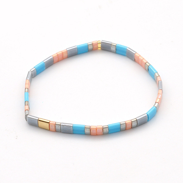 PandaHall Rainbow Bohemian Style Glass Beads Stretch Bracelets, Original Design Fashion Tila Beaded Bracelet for Women Glass
PandaHall Rainbow Bohemian Style Glass Beads Stretch Bracelets, Original Design Fashion Tila Beaded Bracelet for Women Glass