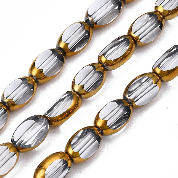 PandaHall Electroplate Glass Beads Strands, Edge Plated, Oval, Clear, 7x4.5x4mm, Hole: 0.8mm, about 50pcs/strand, 13.07~13.15 inch...
PandaHall Electroplate Glass Beads Strands, Edge Plated, Oval, Clear, 7x4.5x4mm, Hole: 0.8mm, about 50pcs/strand, 13.07~13.15 inch...